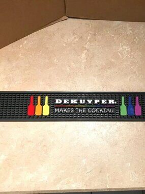 Dekuyper Bar Rail Mat 24" x 3.5" NEW PRIDE EDITION